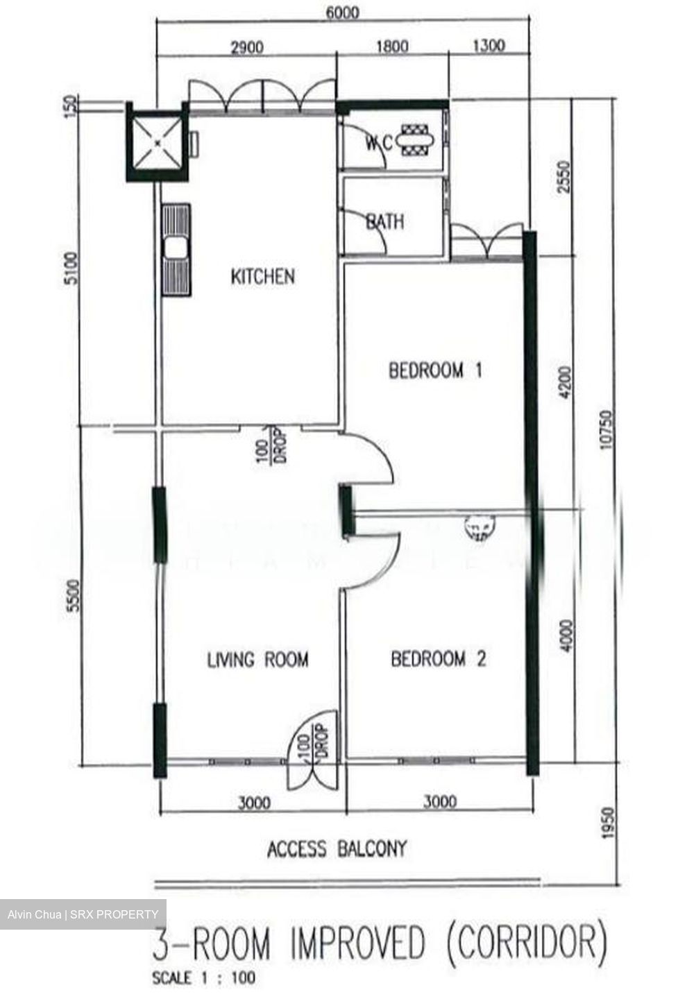 Blk 1 Tanjong Pagar Plaza (Bukit Merah), HDB 3 Rooms #564287261